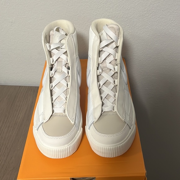 NWT Women's Nike Blazer Mid Victory Sneakers - Off-white & Cream - DR2948100 - Picture 9 of 12